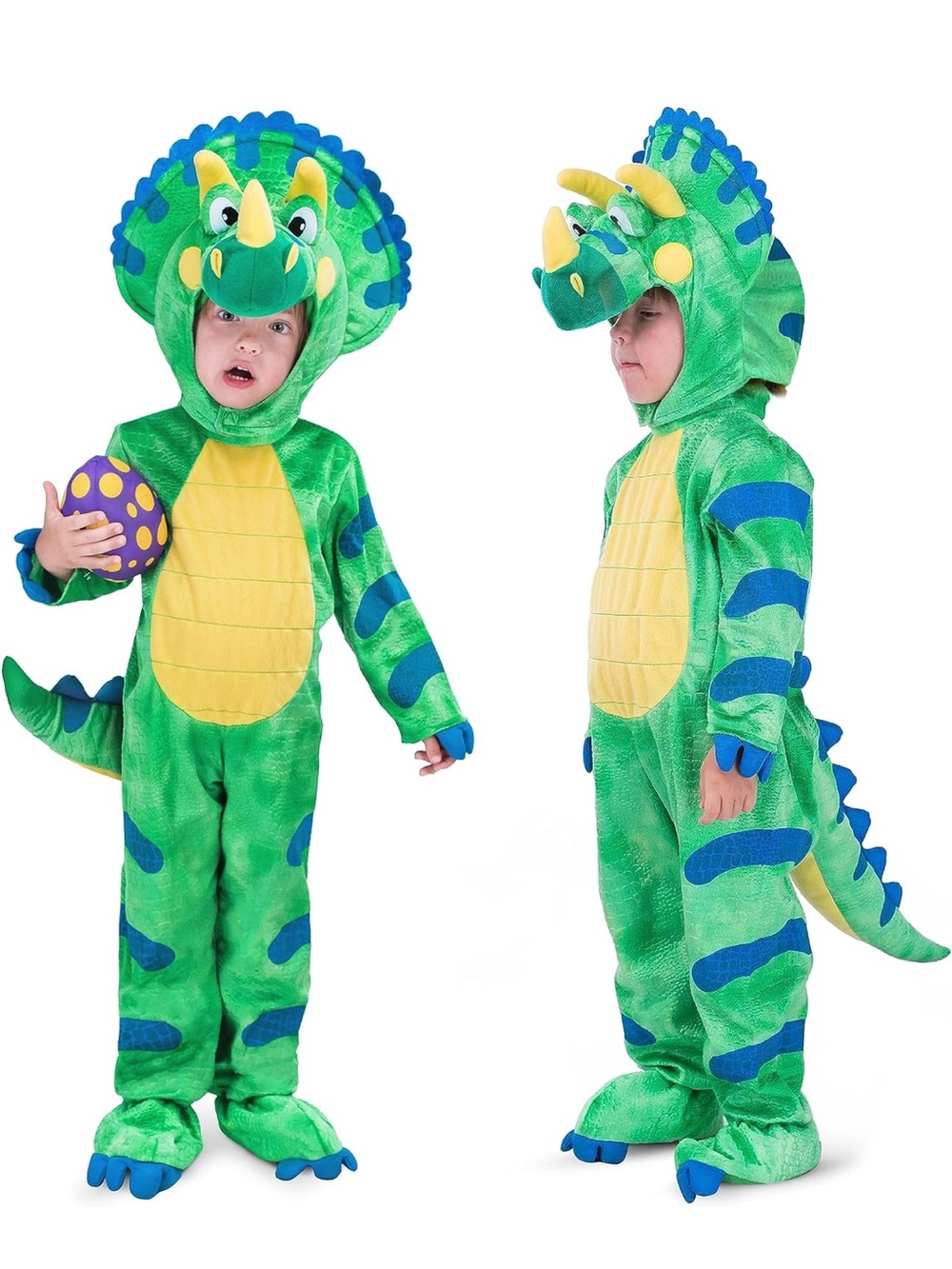 Spooktacular Creations Triceratops Dinosaur Costume Kids S 5-7